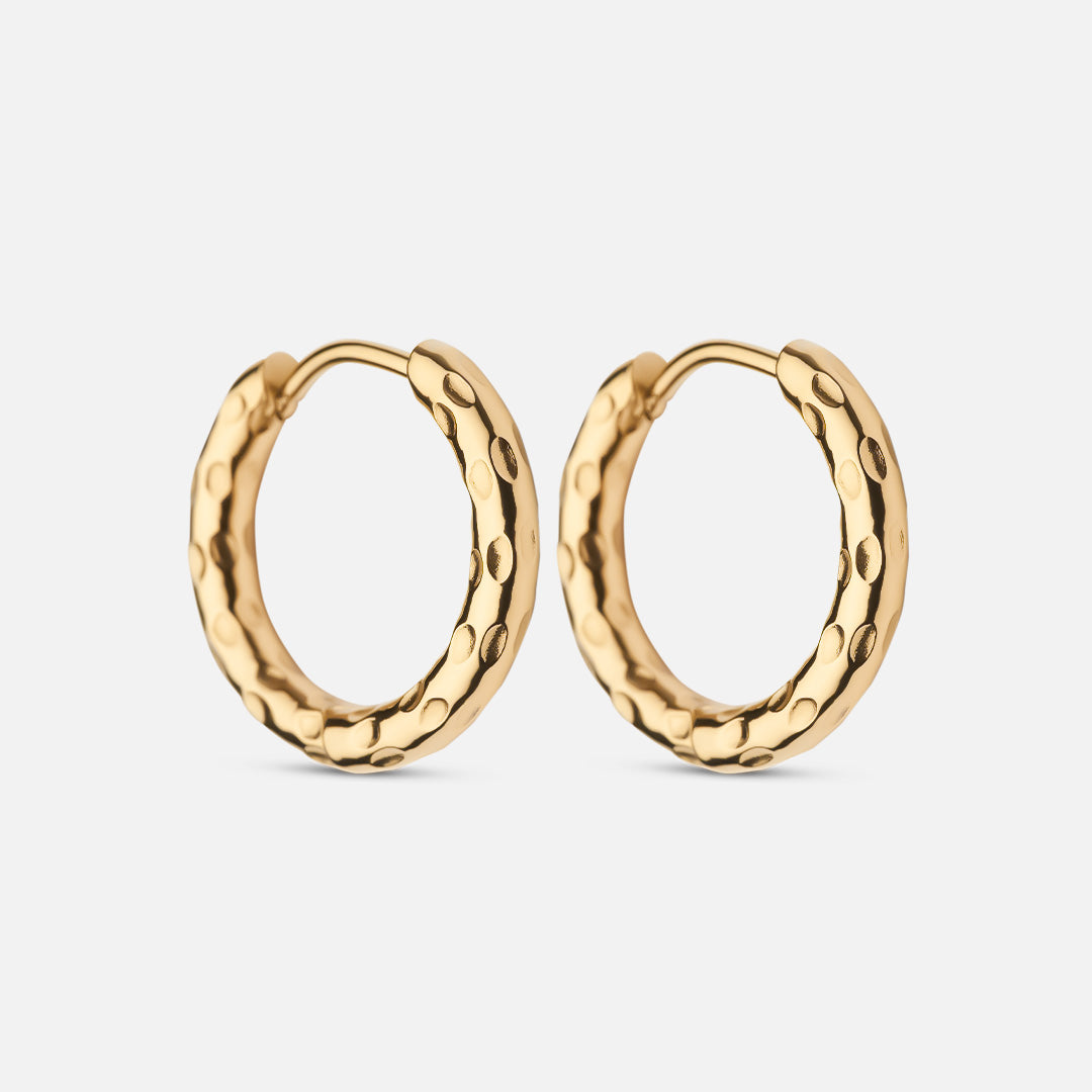 Meteor Hoops øreringe 18k Guldbelagt