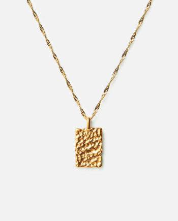 Meteor Square Halskæde 18k Guldbelagt