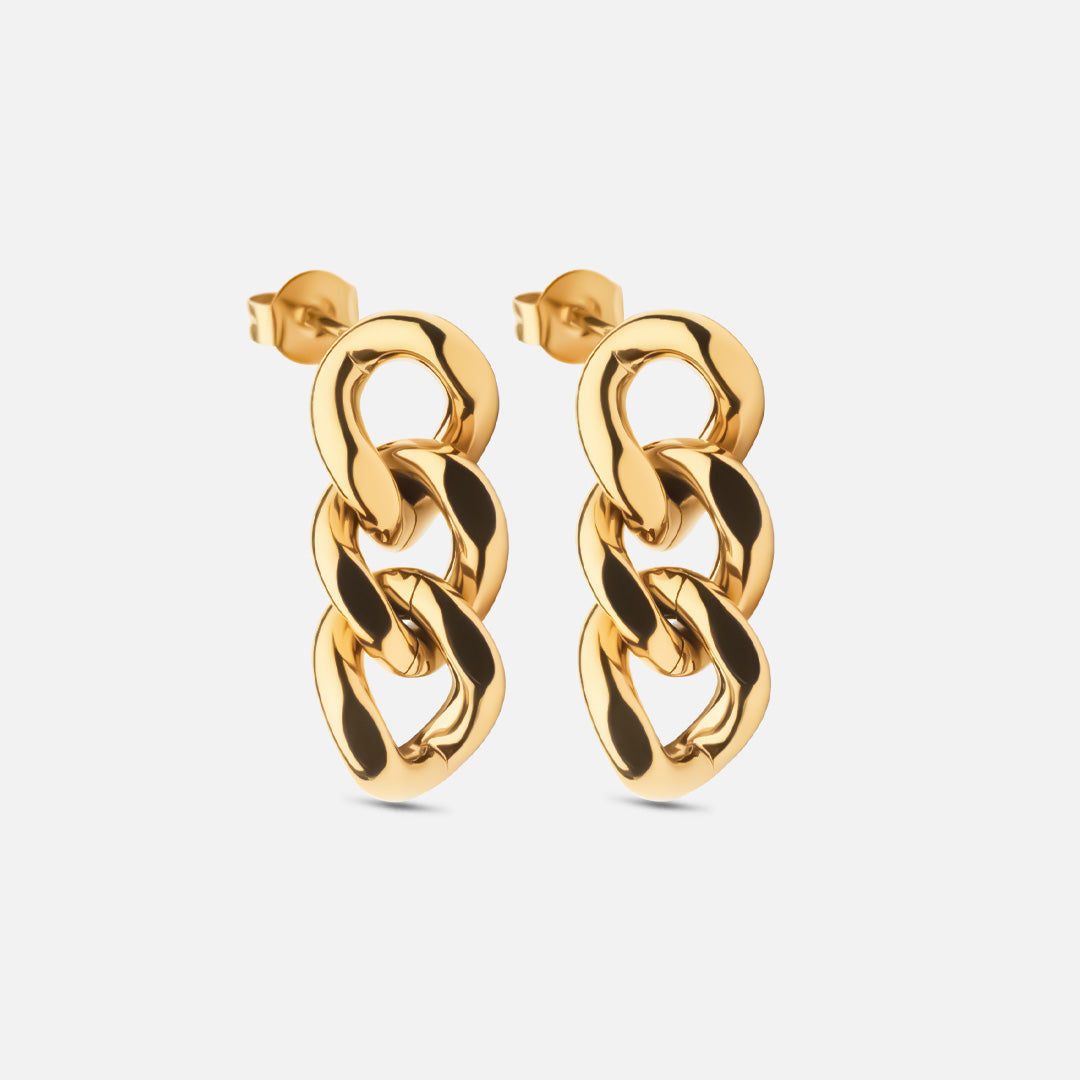 Panser øreringe 18k Guldbelagt