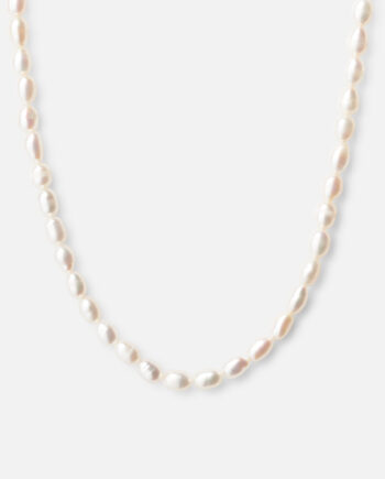 Perlehalskæde Ferskvandsperler 18k Guldbelagt