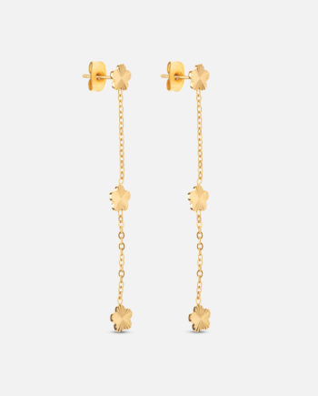 Scattered Flower øreringe 18k Guldbelagt