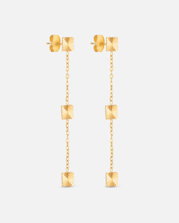 Scattered Sun øreringe 18k Guldbelagt