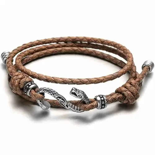 Sparz Læderarmbånd Snake