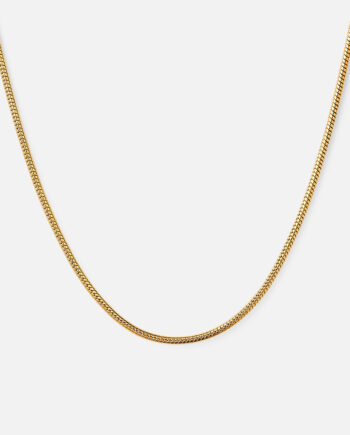 Square Snake Halskæde 18k Guldbelagt