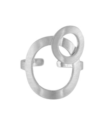 Theia Open Dot Ring   Sølv
