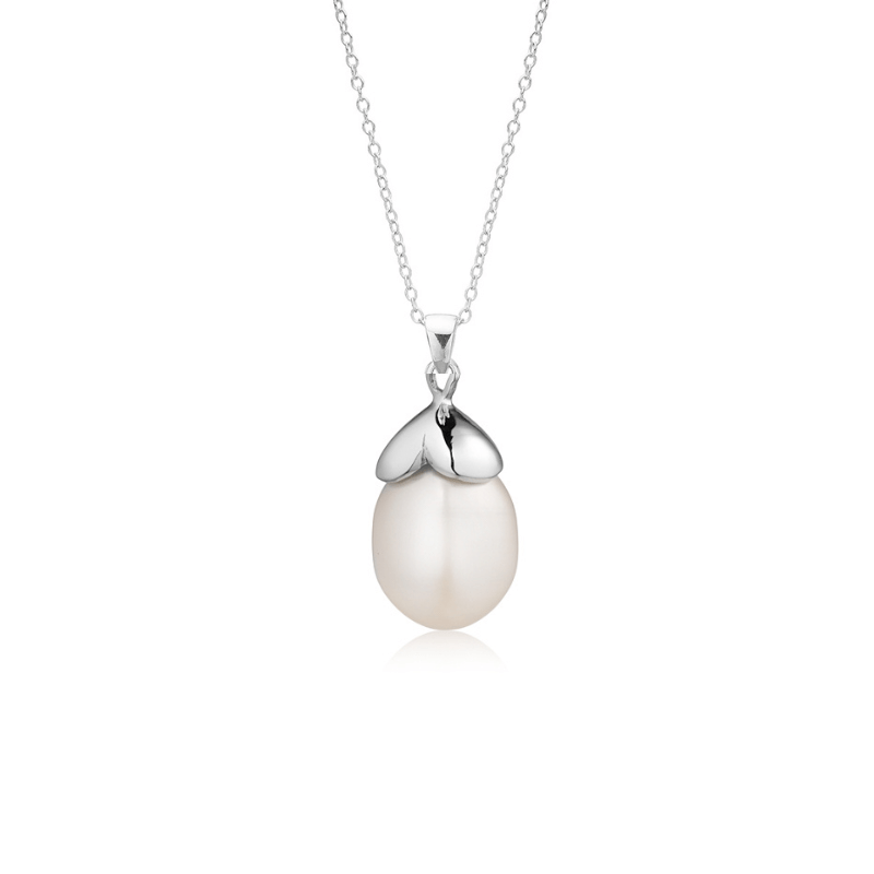 Vedhæng   Sølv Med Perle