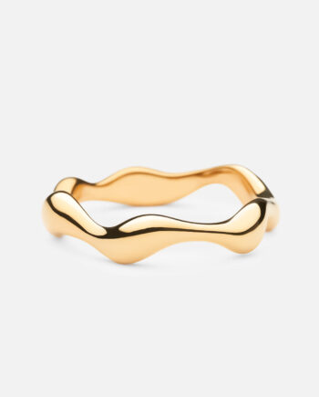 Wave Ring 18k Guldbelagt