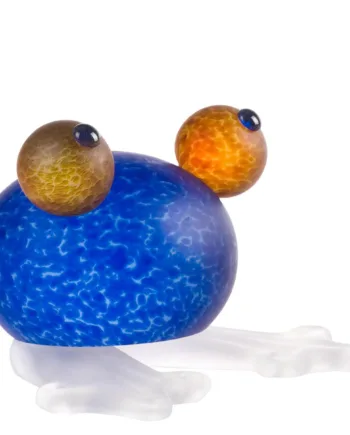 Borowski Frø  Blå Unik Figur   Glas