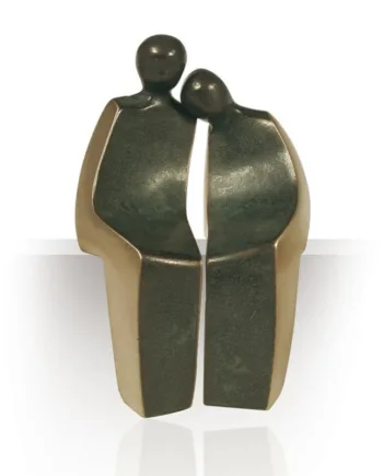 Bronzefigur Drømme Par  19 Cm  Gaveide 1795 - Kr  Figur Symboliserer Kærlighed Par