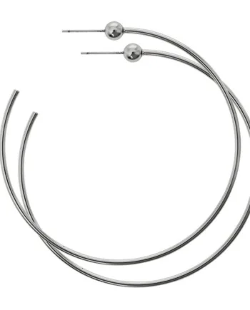 Dansk Copenhagen Creoler øreringe Med Rhodium Tabitha