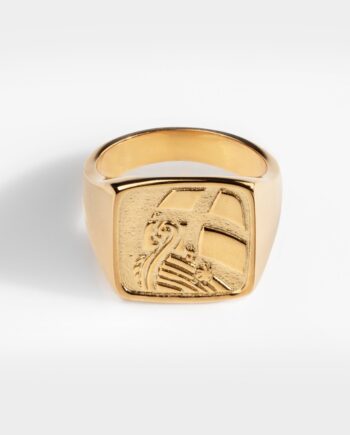 Explorer Oversize Signature Guldtonet Ring Str    Herre Northern Legacy