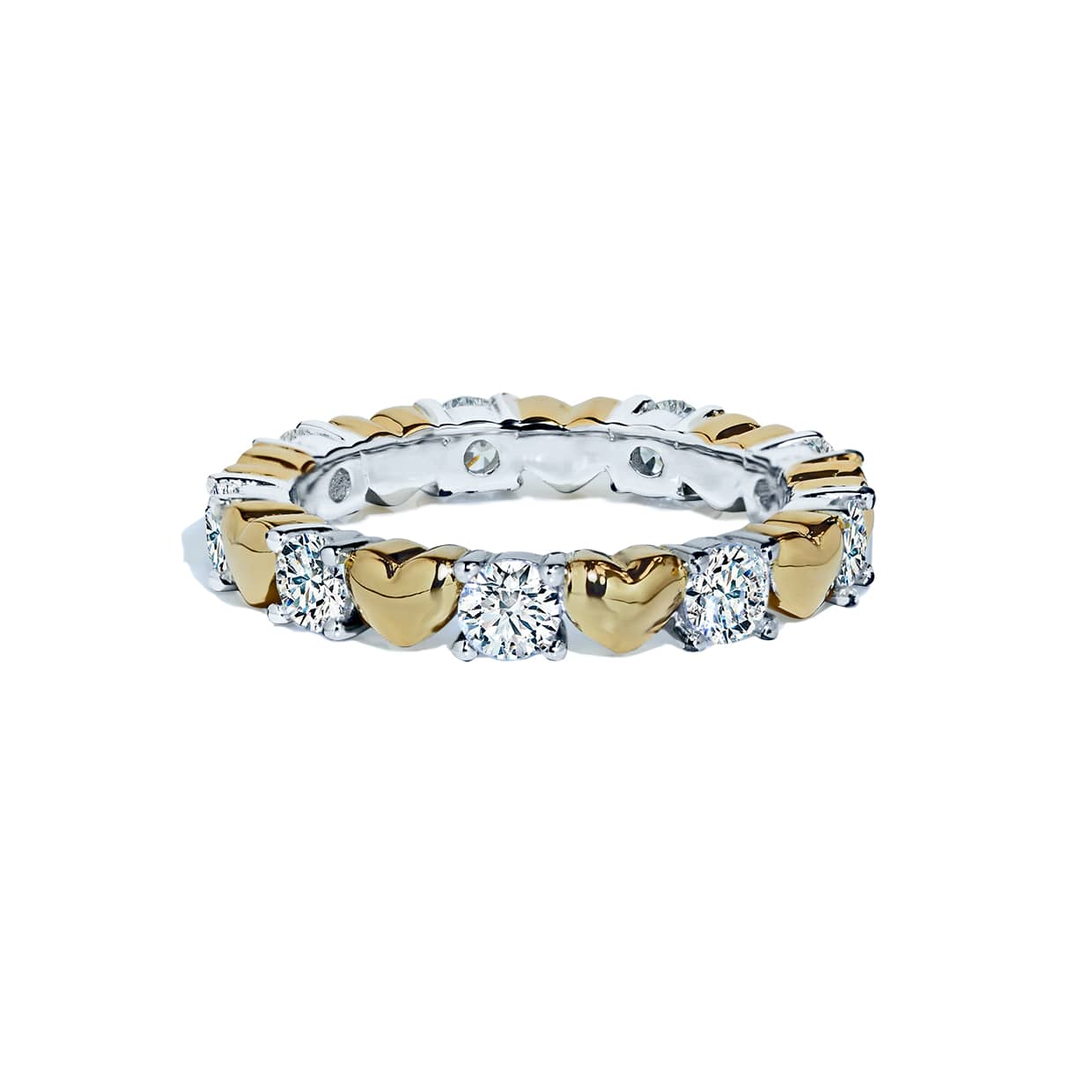 Loving Hjerte Ring   Forgyldt Sterlingsølv