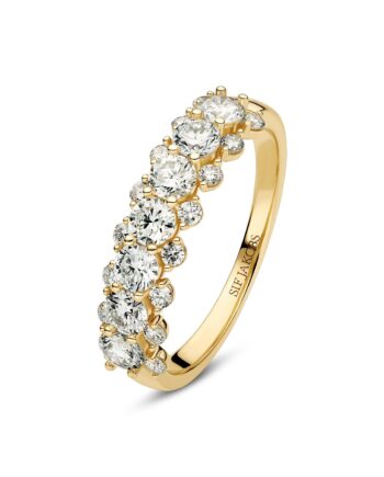 Ring Fior 14 Kt  Guld El  Hvidguld   22 Ct Tw  -  Vs Lab-grown Diamanter