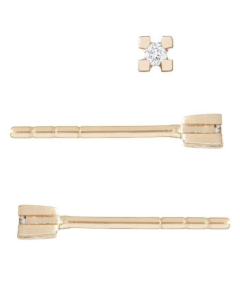 ørering  Twinkles 14 Karat Guld Med Diamant 10 Dages Levering