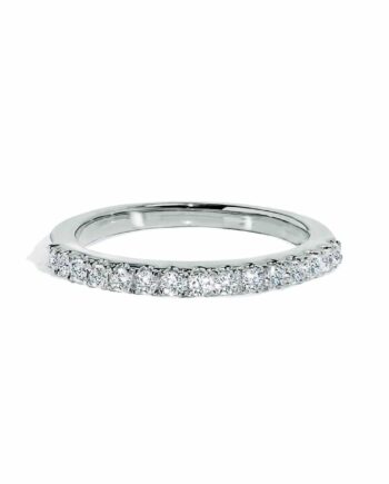 Alliancering Med Diamanter   Hvidguld