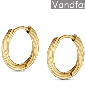 Annebrauner Classic Hoops Small øreringe 18k Guldbelagt