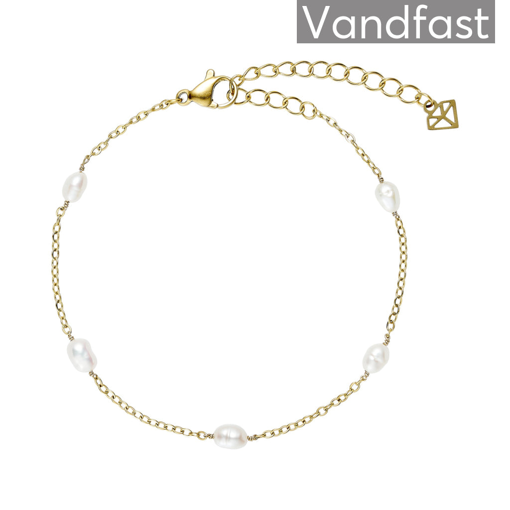 Annebrauner Classic Pearl Armbånd 18k Guldbelagt