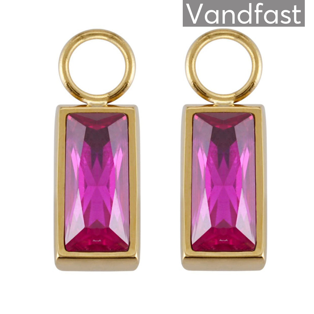 Annebrauner Empress Drops Ruby 18k Guldbelagt
