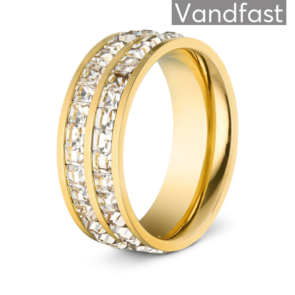Annebrauner Exclusive Ring 18k Guldbelagt 48