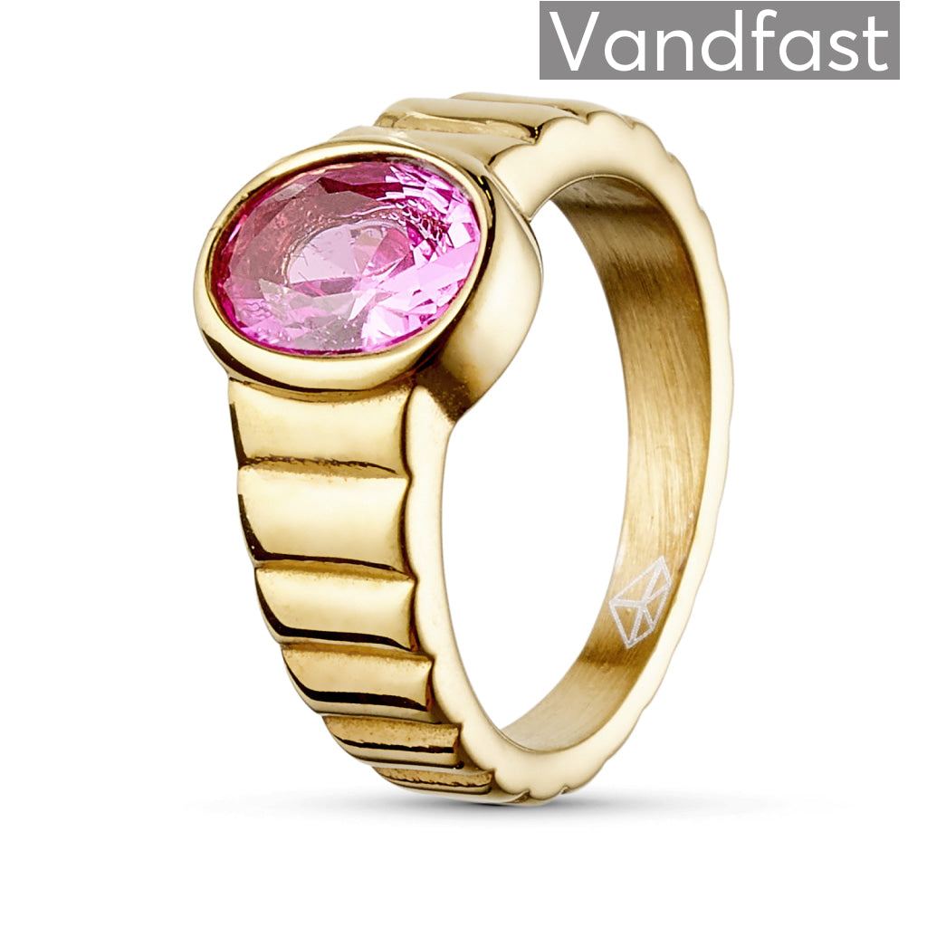 Annebrauner Imperial Rose Ring 18k Guldbelagt 48