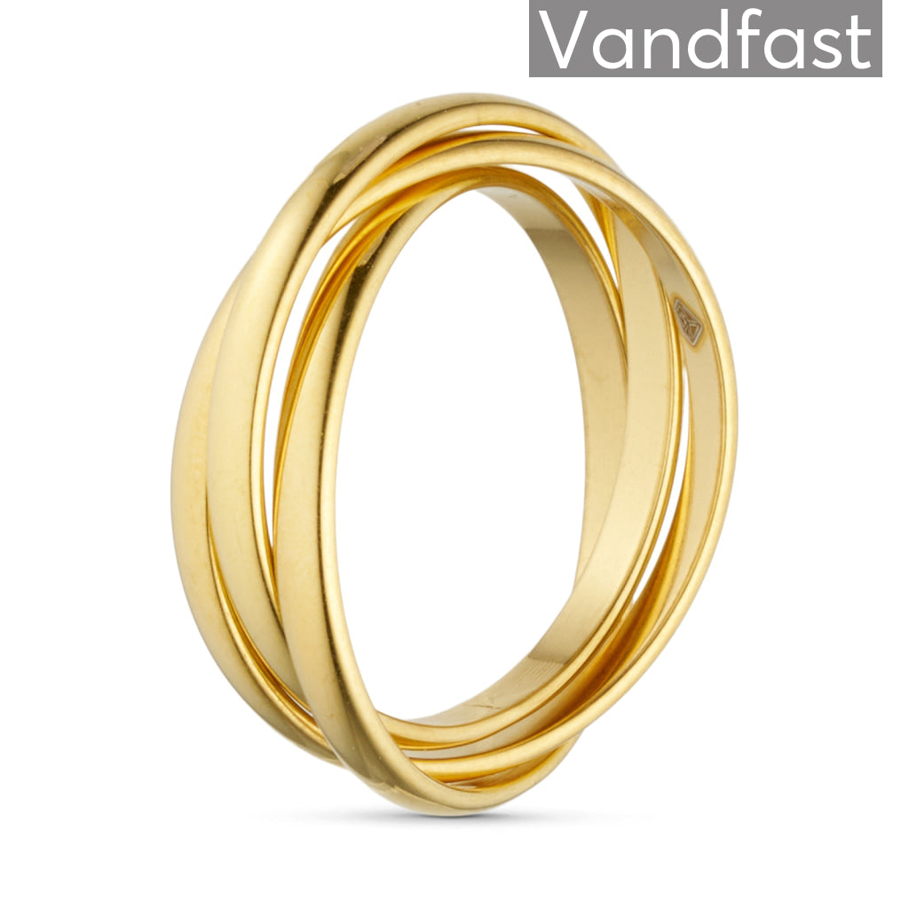 Annebrauner   In   Ring 18k Guldbelagt 51