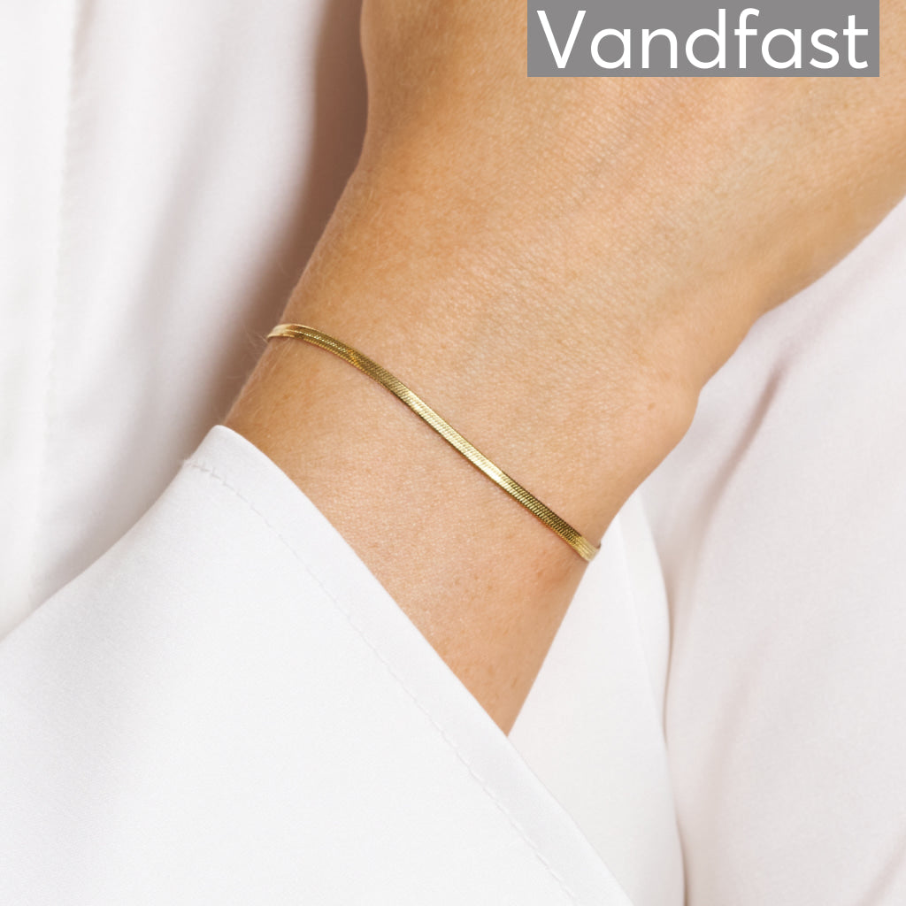 Annebrauner Snake Armbånd 18k Guldbelagt   Mm