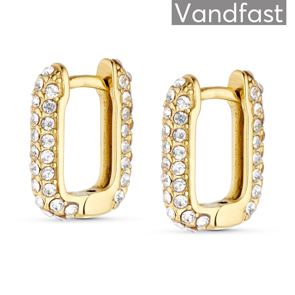 Annebrauner Zirconia Sparkle ørering 18k Guldbelagt