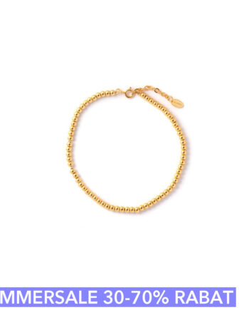 Armbånd  Bawlin 17 Cm Kugle Armbånd 18 Karat Forgyldt Sterling Sølv
