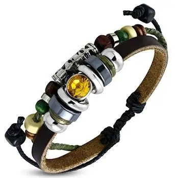 Armbånd Med Gul Sten