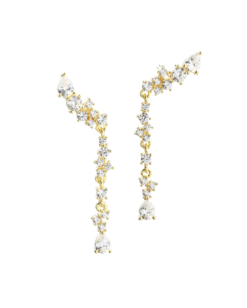 Aura Long Earstud   Golden