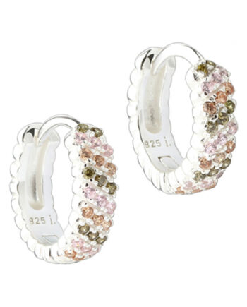 Blush Hoop 11 Mm   Silver
