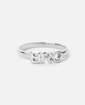Bro Ring Sølvfarvet