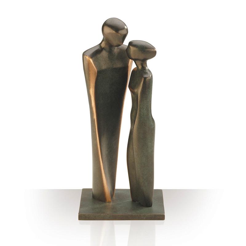 Bronzefigur Forelsket Par  Højde 22 Cm  Flot Bryllupsgave   Bronze  Gave Kærlighed