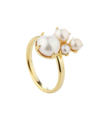 Bubbles Ring -54   Golden