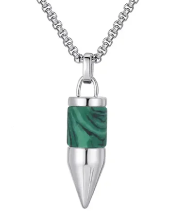 Bulletcore Steel Halskæde Green