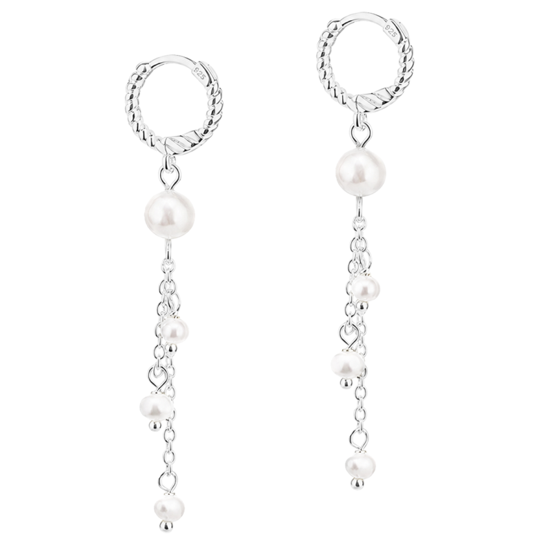 Christi Hoop   Silver