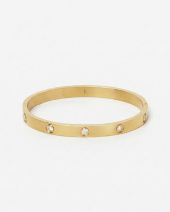 Crystal Bangle 18k Guldbelagt 6mm