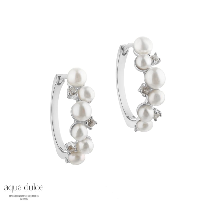 Darling Bubbels Hoop   Silver
