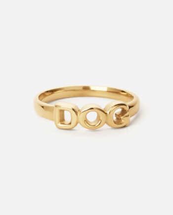 Dog Ring 18k Guldbelagt