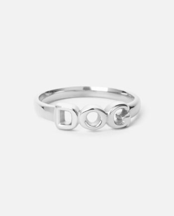 Dog Ring Sølvfarvet