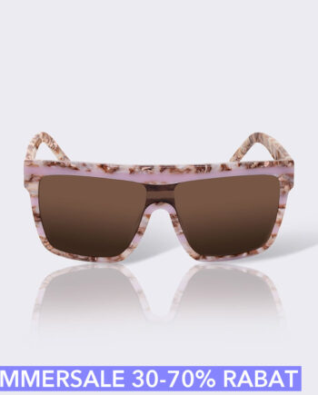 Dropps Exclsv Solbriller  Eyecatcher Canyon   Brun   Rosa Klippemønster Med Brune Brilleglas