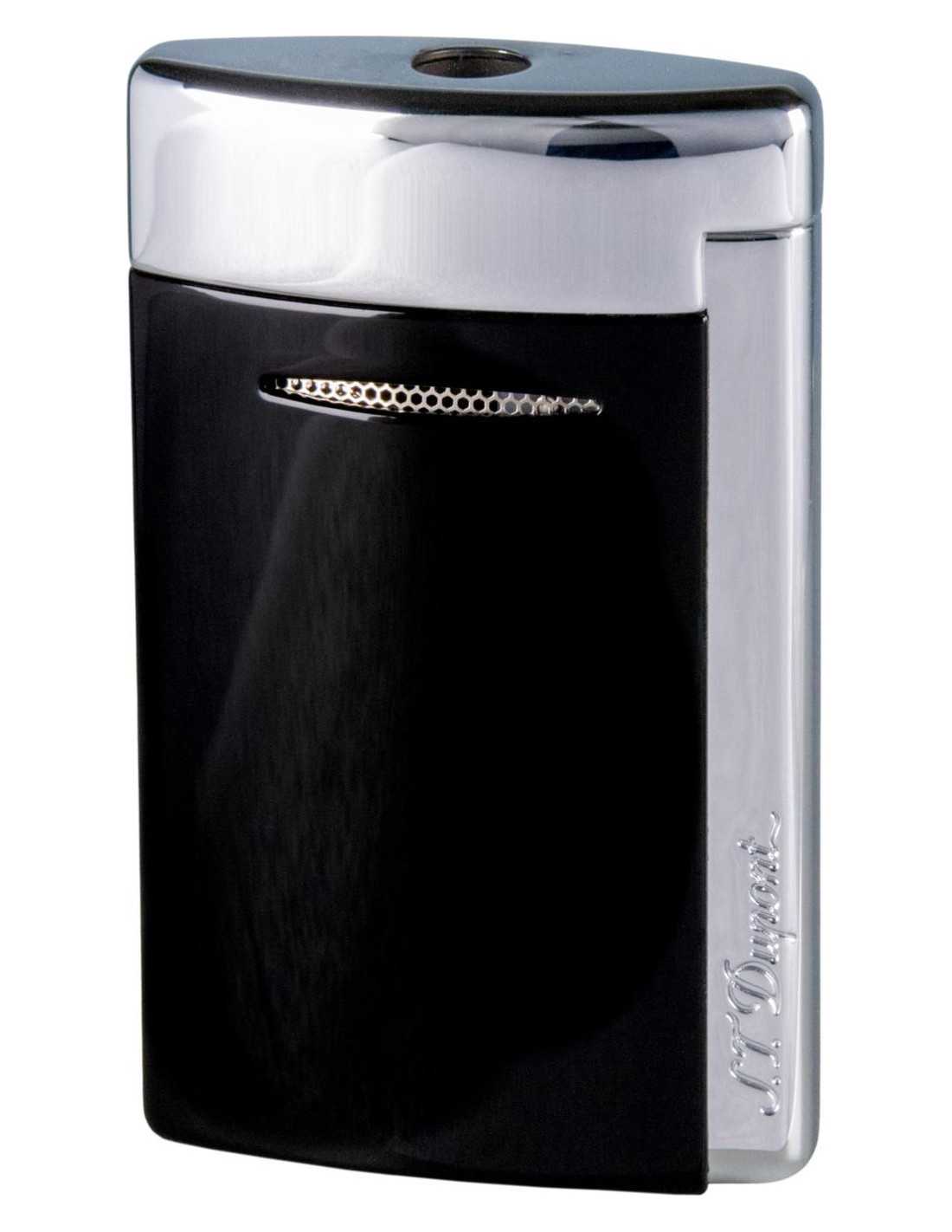 Dupont Minijet   Sort Polished Kvalitets Jet Lighter   Stormlighter Fra      Dupont
