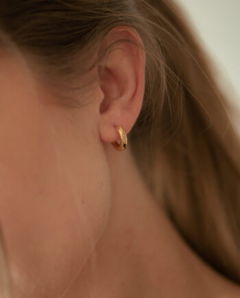 Elma 13 Mm Guld Hoops