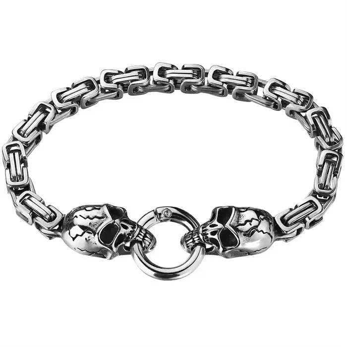Ends Of Skull Stål Armbånd 21 Cm