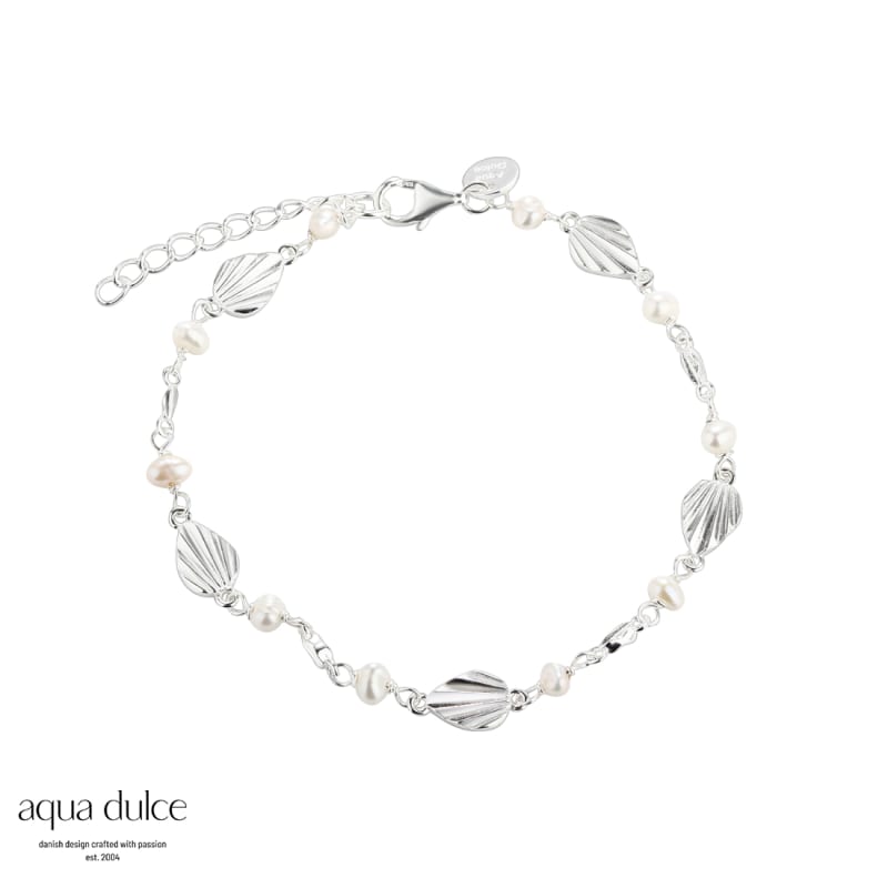 Fan Pearl Bracelet Silver