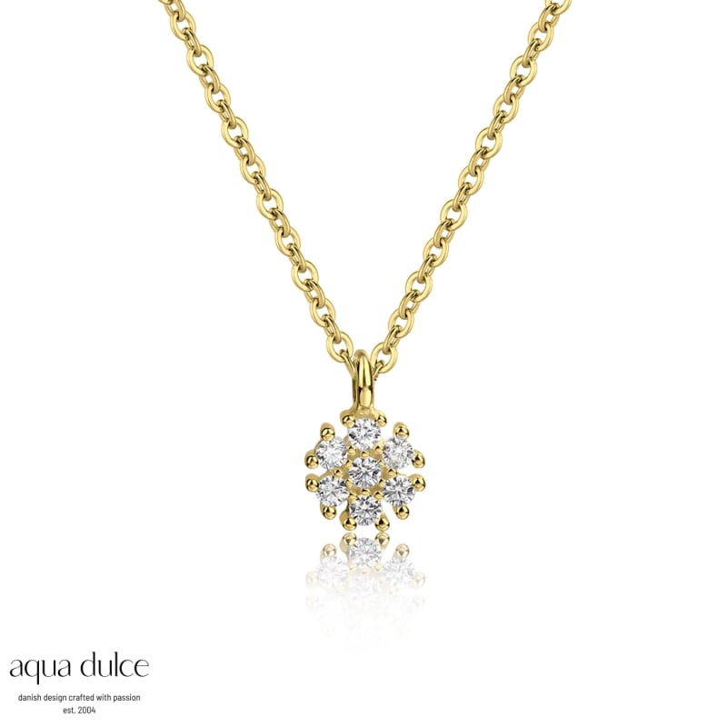 Flower Necklace   Golden