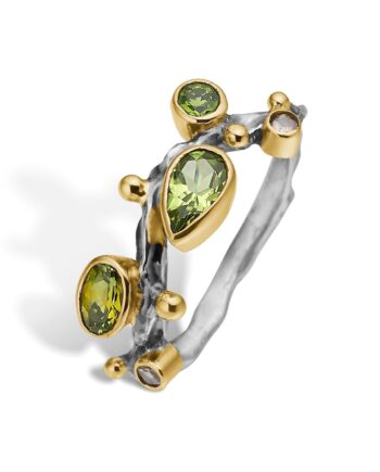 Grace Single Petite Green Polished Ring 52