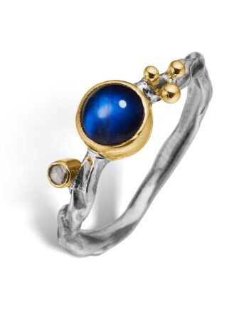 Grace Single Rainbow Moon Ring 52