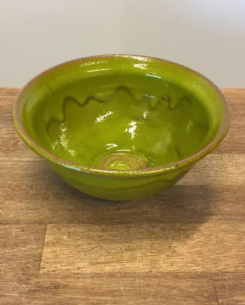 Håndlavet Keramik Skåle  12 Farver  Unika Keramik Skål ø17 Cm  Hurtig Levering  Farve Oliven Grøn