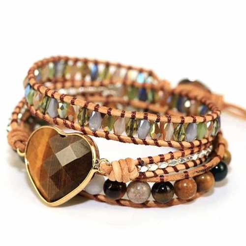 Handmade Armbånd Med Natursten